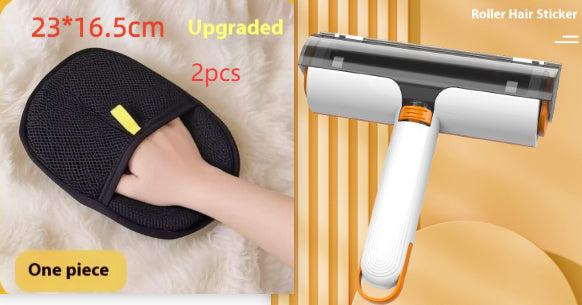 2 In 1 Pet Hair Removal Roller Multifunctional Portable Washable Hair Removal Brush Pet Supplies